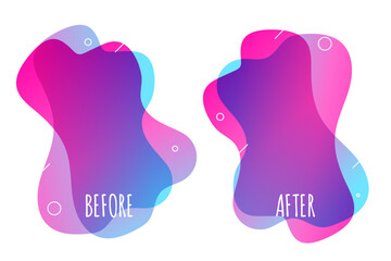 creative before and after gradient background in battle concept