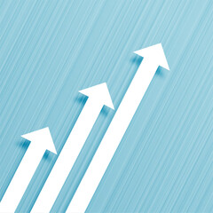 business growth arrow towards goal direction background