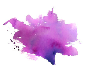 abstract purple watercolor ink spot texture background