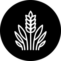 Rice Line White Circle Black