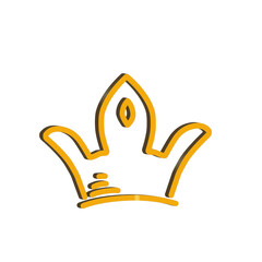 3D Crown Icon PNG