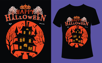 Happy Halloween design, Halloween Tshirt Pumpkin Patch Cutie, Scary Halloween T-shirt design EPS file, t-shirt design template
