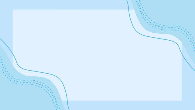 blue background with frame for text, background corner moving animation