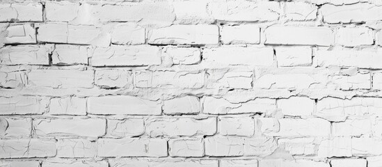 Fototapeta premium Contemporary texture of white brick wall as a backdrop