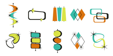Retro Vintage Mid-Century Set