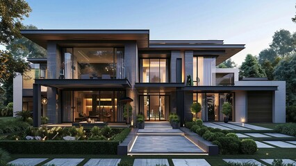 Fototapeta premium A modern and artistic house