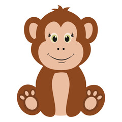 Cute Wildlife Animal Characters. Vector Illustration in Cartoon Style.