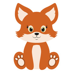 Cute Wildlife Animal Characters. Vector Illustration in Cartoon Style.