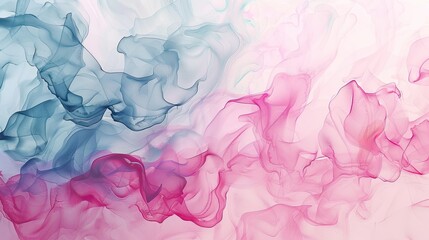 Fototapeta premium Abstract pink and blue ink background with fluid patterns. Modern, artistic image perfect for backgrounds, design projects, and creative visuals.