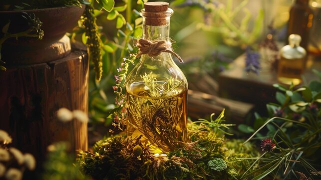 A mystical elixir made from rare and potent wildharvested herbs steeped in a blend of exotic es.