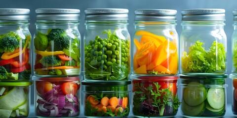 Vibrant healthy meal prep with fresh colorful vegetables in double exposure silhouette. Concept Healthy Eating, Meal Prep, Colorful Vegetables, Double Exposure, Silhouette