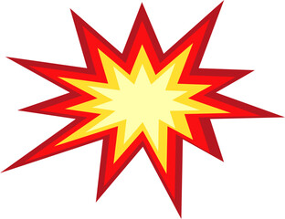 Explosion Shape Illustration