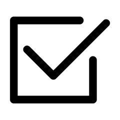 checklist box icon in line style. Vector illustration