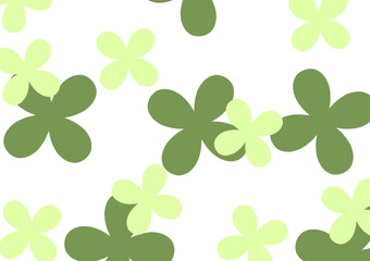 Background with green leaves
