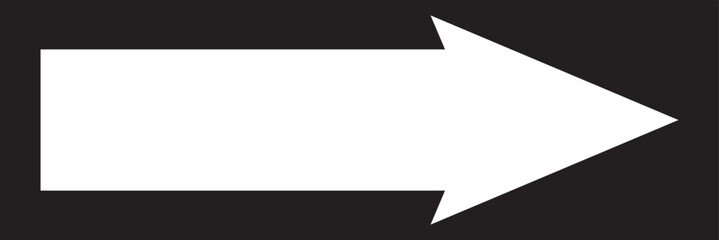 White Long arrow vector icon. eps10