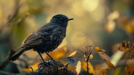 Fototapeta premium The sound of birds chirping and rustling leaves creates a soothing background noise.
