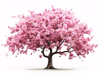 Obraz premium a tree with pink flowers