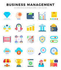 Business Management Icon Bundle 25 Icons for Websites and Apps