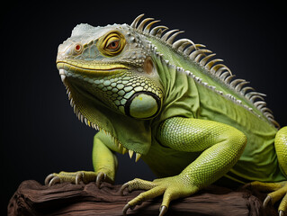 Obraz premium A Portrait of an iguana on an isolated background