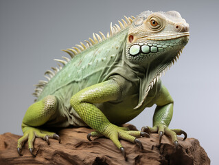 Obraz premium A Portrait of an iguana on an isolated background
