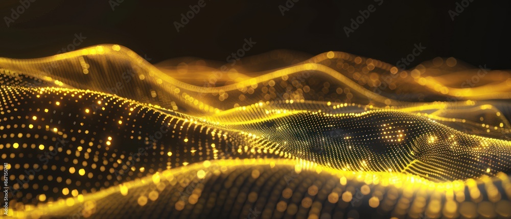 Poster digital technology network connection abstract plexus geometry background