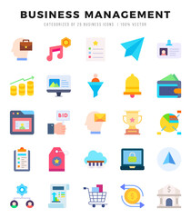 Set of Business Management Icons. Simple line art style icons pack.for website and mobile site and apps.
