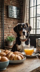 Dog & Coffee T-Shirt Design