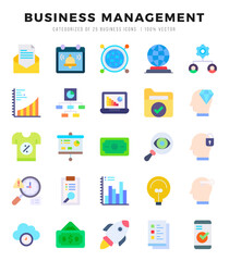 Business Management icon pack for your website. mobile. presentation. and logo design.