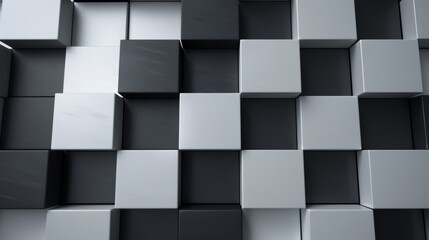 Modern and futuristic pixel background with alternating square black and grey tiles, crisp and stylish, high detail