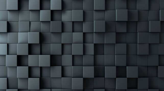 Square black and grey pixel background, futuristic and trendy, sharp contrasts, clean and modern look