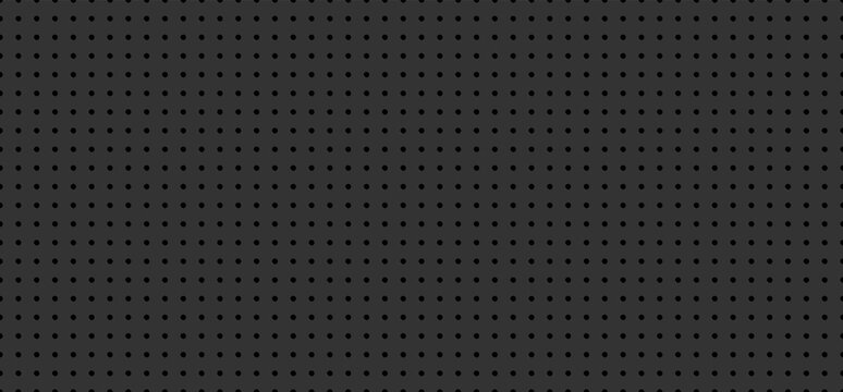 Peg board perforated texture background black color vector