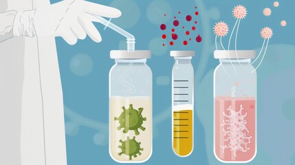 Fermentation process with detailed glycolysis, pyruvate conversion to ethanol, cellular biology illustration, labeled and precise, informative