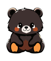 Fototapeta premium 座る子熊_001