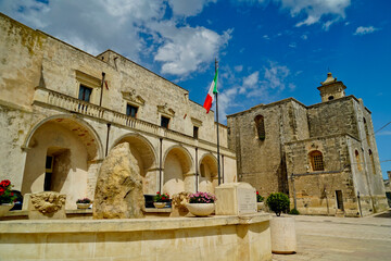 Antichi edifici nel borgo di Giurdignano, Lecce,Puglia,Italia