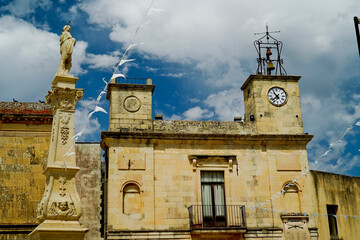Antichi edifici nel borgo di Giurdignano, Lecce,Puglia,Italia