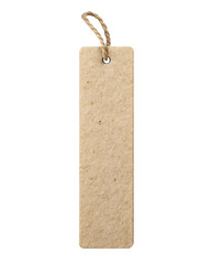 Blank Brown Paper Tag With String. Eco-Friendly And Versatile, Ideal For Labeling Gifts, Crafts, And Merchandise. Isolated on transparent background, png.