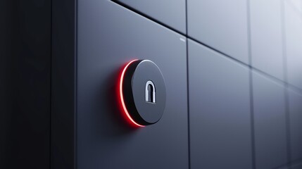 Secure access interface for confidential business transactions, virtual data room, sleek gray background, modern design, detailed elements