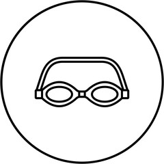 Swimming Glasses Icon