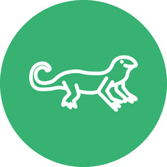 Newt Line White Circles Multicolors