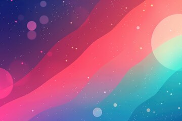 Fototapeta premium Abstract background with colorful gradient and glowing orbs for website or social media. Concept of space, galaxy, nebula, energy, and dreams.