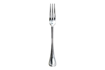Silver fork isolated on white background