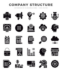 Company Structure icon pack for your website. mobile. presentation. and logo design.