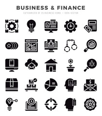 Business & Finance Icon Bundle 25 Icons for Websites and Apps