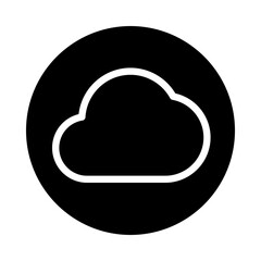 Cloud computing icon.  Hosting icon vector