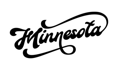 Vector Minnesota text typography design for tshirt hoodie baseball cap jacket and other uses vector	
