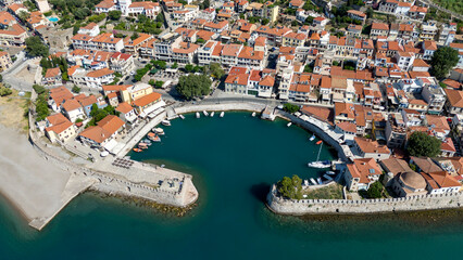 The historic port of Nafpaktos, Greece