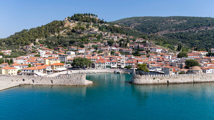 Obraz premium The historic port of Nafpaktos, Greece