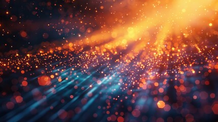 Obraz premium Bright yellow light blur