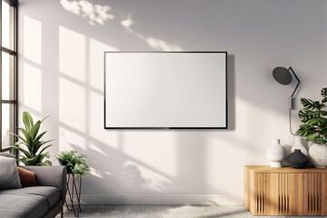 Frame mockup, ISO A paper size. Home Office wall poster mockup. Interior mockup with office background. Modern interior design.