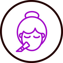 Makeup Tutorials Line Purple Circle Black